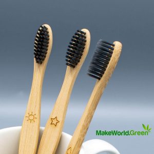Charcoal Bristle Bamboo toothbrush