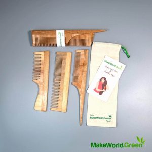 Neem Wood Comb pack of 3