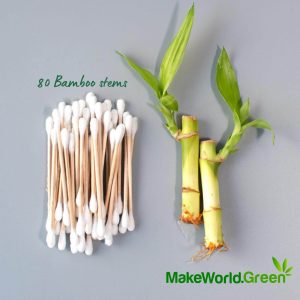 Bamboo Ear buds 80 stems