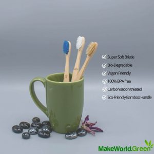 Biodegradable Multicolor Bamboo toothbrush