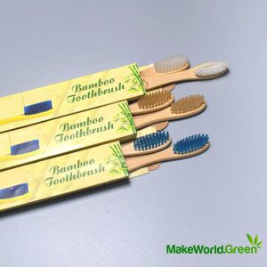 Multicolor Bristle Bamboo Toothbrush