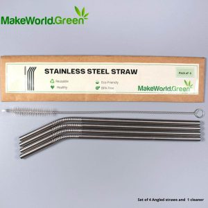 Angled Steel Straw