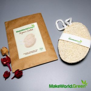 Oval Organic Loofah Pack of 2